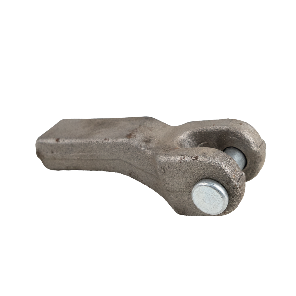 WELD ON CHAIN RETAINER W/ PIN FOR 3/8" CHAIN 25,000 LBS WLL - FORGED STEEL - RAW