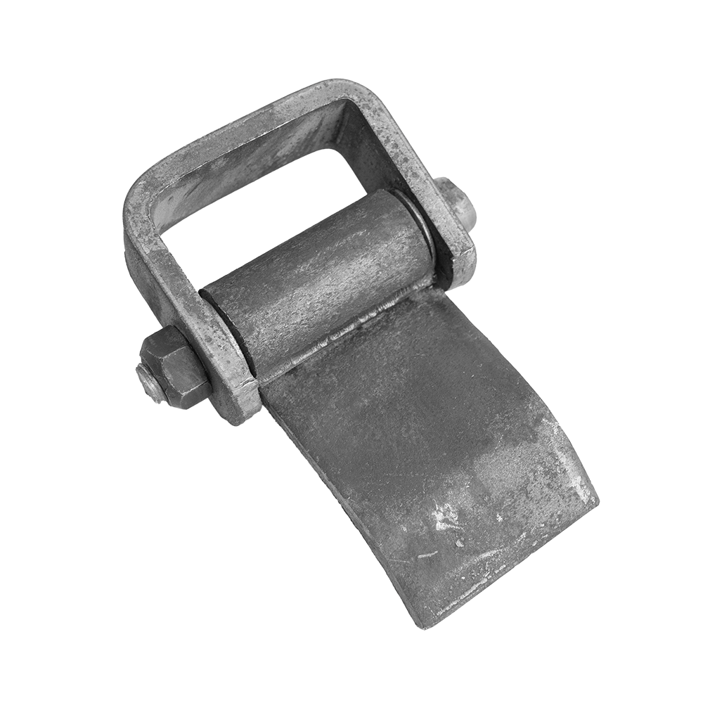 WELD ON RIGHT SIDE DOOR HINGE W/ GREASE ZERK - STEEL - RAW