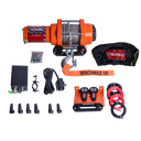 WINCH CON CUERDA SINTETICA WICHMAX 50' – 3,000 LBS – 12V – NARANJA – C