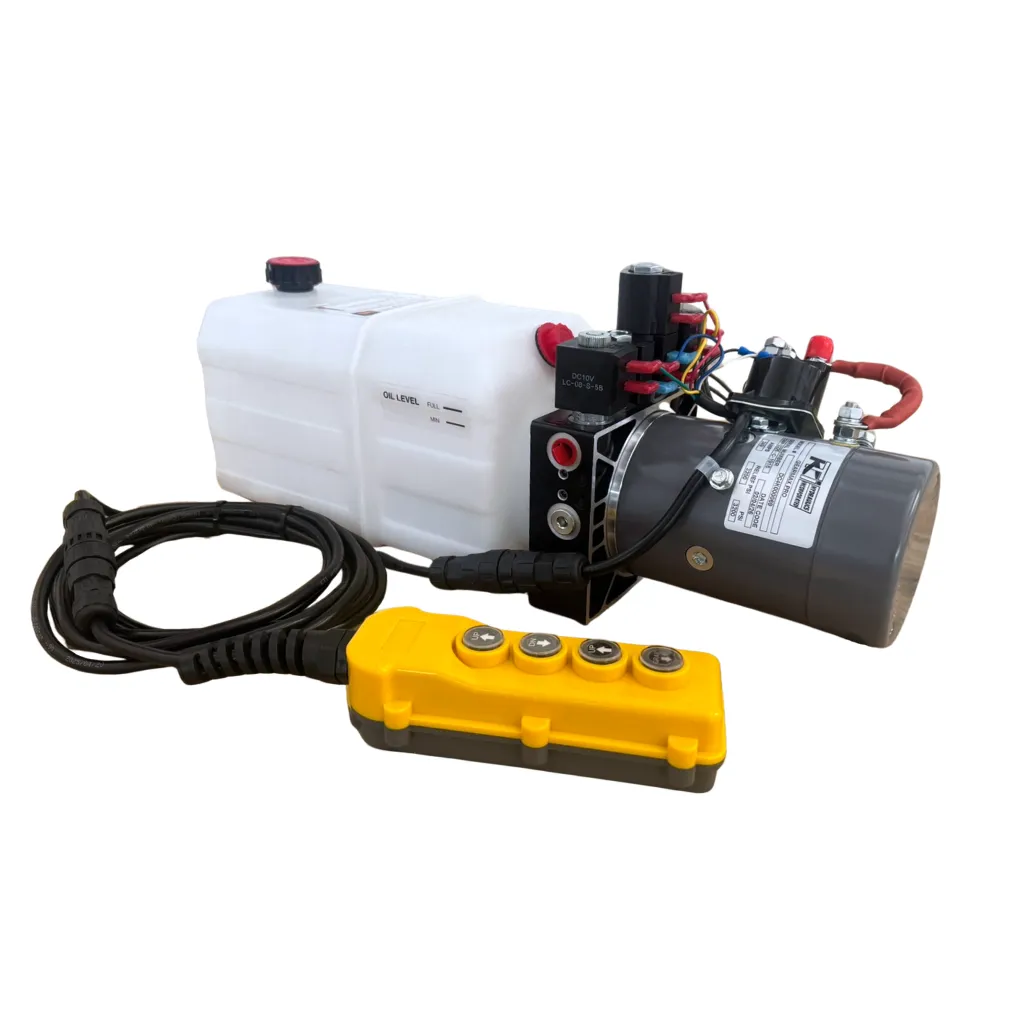 KTI HYDRAULIC PUMP KIT, 4 BUTTONS, SINGLE/DOUBLE ACTION, 6-QUART RESERVOIR