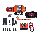 Winchmax Winch Synthetic Rope 50' - 3,000 Lbs - 12v  - Orange