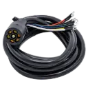 Universal 7-Way Plug Harness 11' Long - Black