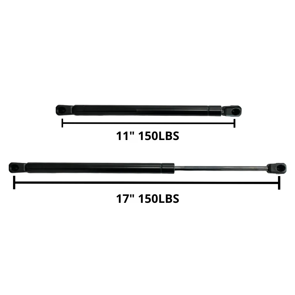 AMORTIGUADOR DE GAS DE 17" DE 150 LBS (INCLUYE TORNILLOS Y TUERCAS)