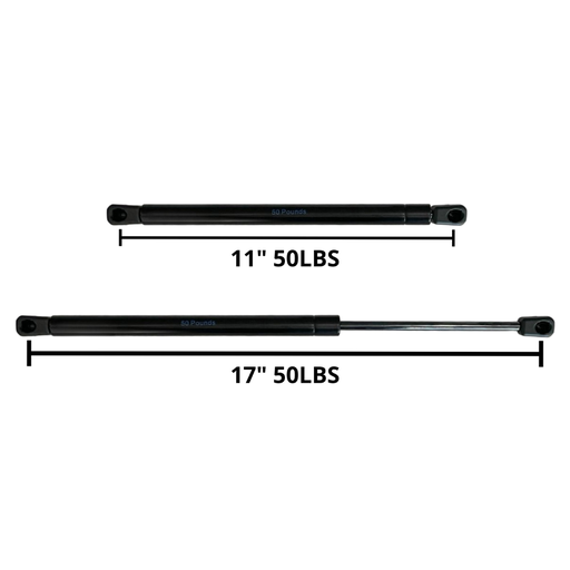 [AG-17-50LBS] AMORTIGUADOR DE GAS DE 17" DE 50 LBS (INCLUYE TORNILLOS Y TUERCA)