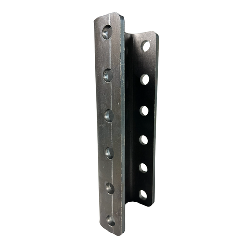 [1BJY-CP-06] BASE PARA JALONES TIPO CANAL "C" DE 3" CON 6 ORIFICIOS (5 POSICIONES) 3/8"