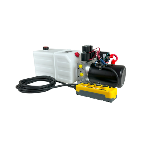 [DC12V-8L-DBL-KS0008] KAPET HYDRAULIC PUMP, 4 BUTTONS, DOUBLE/DOUBLE ACTION, 8 QUART