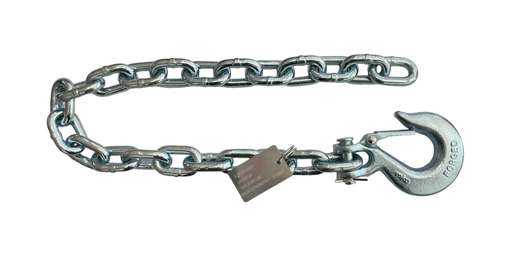 [CHAING43/16K-3/8] SAFETY CHAIN WITH HOOK, GRADE 43, 3/8" (ZINC PLATED)