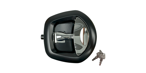 [A7892-2112] REINFORCED LOCK BLACK/CHROME WITH KEY