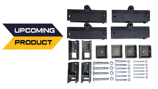[GXSU-004003] Tridem Axle 48,1/4" Axle Spacing Hanger Kit W/ Equalizers & Bolt On Hardware For 10k Axles