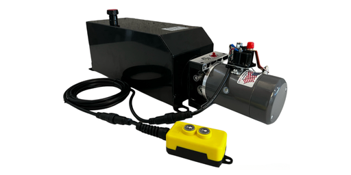 [KDC4K000068-4G] KTI HYDRAULIC PUMP KIT, 2 BUTTONS, SINGLE ACTING, 4-GALLON METAL RESERVOIR