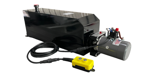 [KDC4K000068-8G] KTI HYDRAULIC PUMP KIT, 2 BUTTONS, SINGLE ACTING, 8-GALLON METAL RESERVOIR