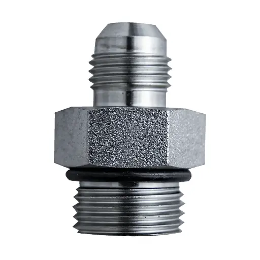 [GXHY-001002] Fitting - 1/2" ORB Male (3/4"-16 SAE-8) &  Male JIC 3/8" - 0° - Zinc Plated  
