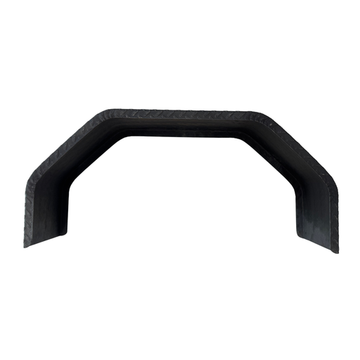 [270401001] TRAILER FENDER 34" X 9.25" X 15" – DIAMOND PLATE STEEL – 14 GAUGE (DOUBLE-BROKE) (SINGLE AXLE)