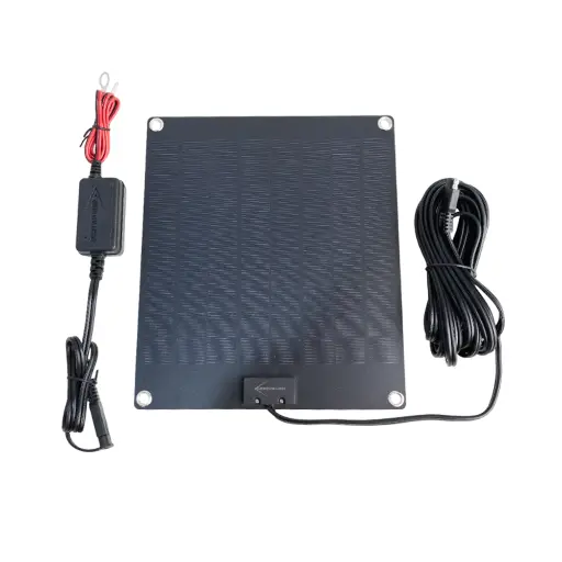 [GXEL-003002] Solar Panel W/ Plug-In Harness 10W-12V - Black