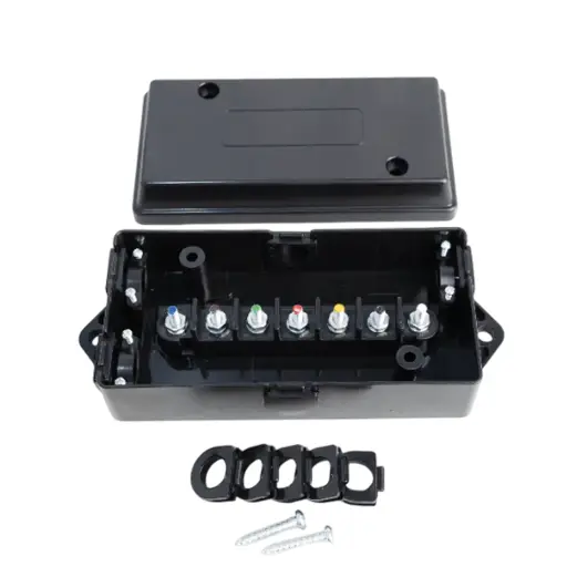 [GXEL-005001] Universal 7-Way Junction Box Kit - Black