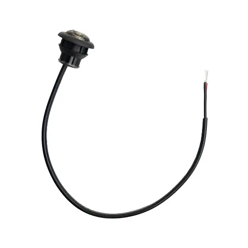 [GXEL-006001] Red Mini Led Light Tinted Lens 3/4" W/ 8" Pigtail & Grommet