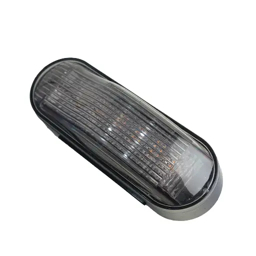 [GXEL-006004] Amber Led Light Mid Turn Tinted Lens 2" X 6" W/ 8" Pigtail - Grommet Mount 