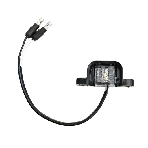 [GXEL-006006] License Plate Led Light Clear Lens Vertical Mount W/ 8" Pigtail - Bolt On 