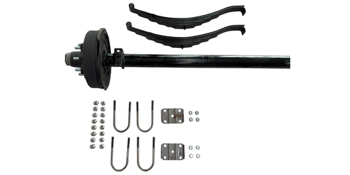 [KE8CF] 8,000 LB AXLE KIT WITH SPRING KIT AND ELECTRIC BRAKES (80"–95")