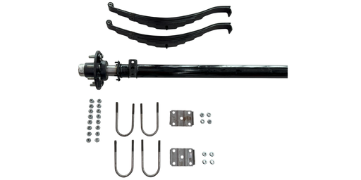 [KE7SF] 7,000 LB AXLE KIT WITH SPRING KIT, NO BRAKES (80"–95")