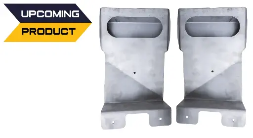 [GXEL-007004] Bolt On Mid Turn Bracket Set For 2" X 6" Grommet Mount Lights - Left & Right - Raw - Stainless Steel 