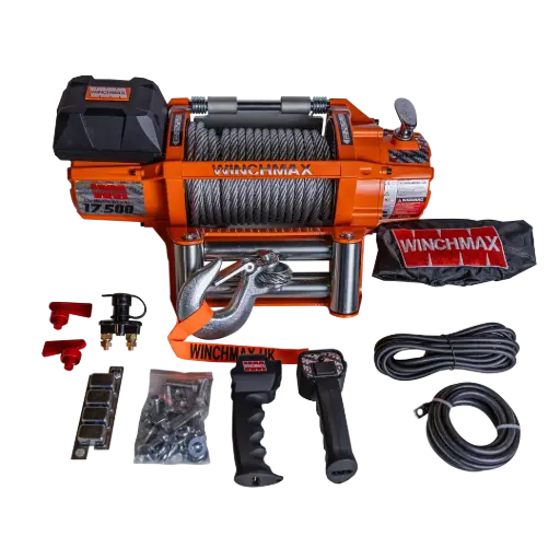 [GXEL-009002] Winchmax Winch Steel Cable 65' - 17,500 Lbs - 12V  - Orange 