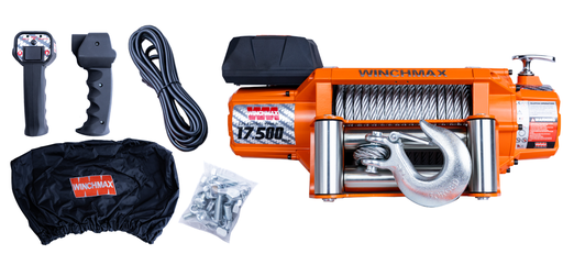 [GXEL-009002] Winchmax Winch Steel Cable 65' - 17,500 Lbs - 12V  - Orange 