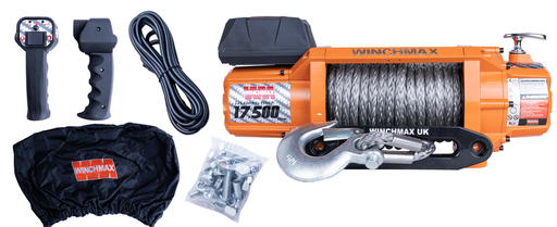 [GXEL-009005] Winchmax Winch Synthetic Rope 65' - 17,500 Lbs - 12V  - Orange 