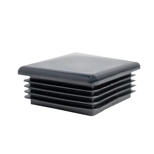 [GXPL-004001] Corrugated Square Plastic Plug For 2" X 2" 10-14 Ga. Tube - Black 