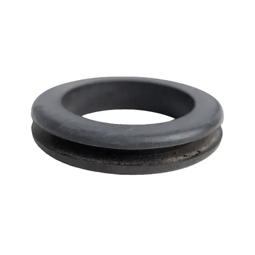 [GXPL-005002] Round Rubber Grommet 2" Center - Black 