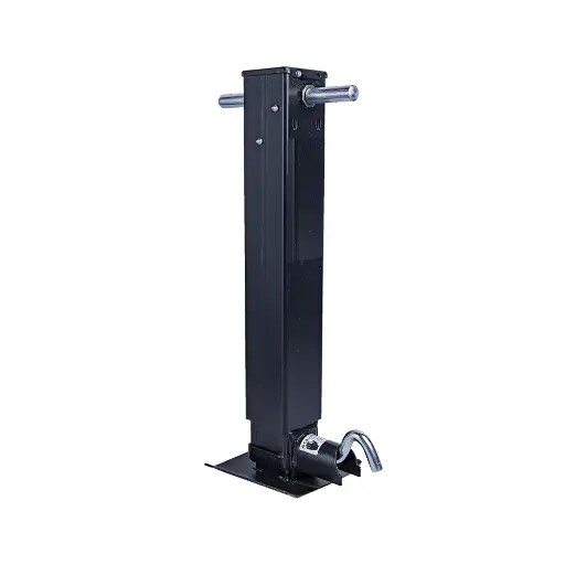 [GXJA-001004] 12K Jack Spring Loaded Drop Leg Side Pin Sidewind No Handle - Black