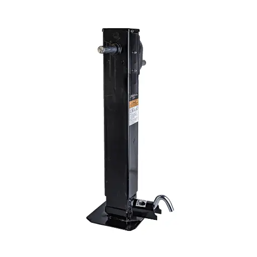 [GXJA-001005] 12K Jack 2-Speed Spring Loaded Drop Leg Front Pin Sidewind No Handle - Black