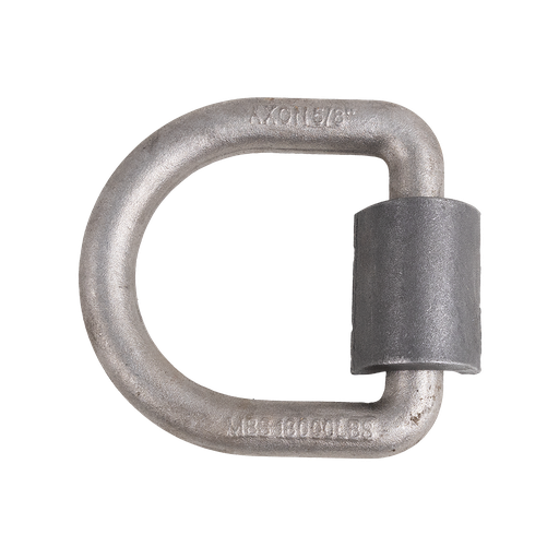[GXCA-001002] 5/8" D-Ring W/ Weld On Clip 6,300 Lbs Wll - 18,000 Lbs Mbs - Forged Steel - Raw