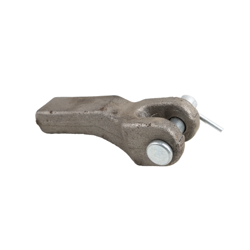 [GXCA-002001] Weld On Chain Retainer W/ Pin For 1/4"-5/16" Chain 10,000 Lbs Wll - Forged Steel - Raw 