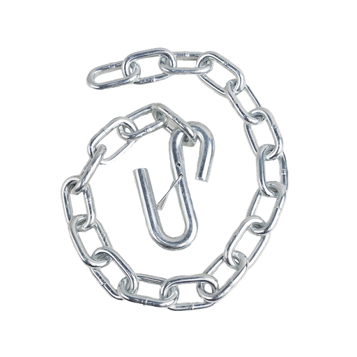 [GXCA-003005] GR30 Safety Chain W/ Spring Clip Hook 1/4" X 27" 5,200 Lbs Mbs - Zinc Plated 