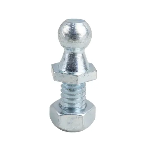 [GXMP-001002] 10mm Ball Stud 5/16" X 1/2" Thread W/ Lock Nut - Zinc Plated