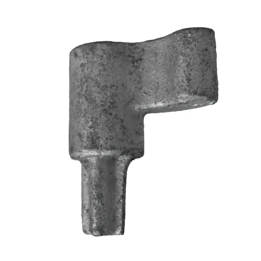 [GXLH-004004] Weld On Cam Door Bottom Lug - Cast Iron - Raw