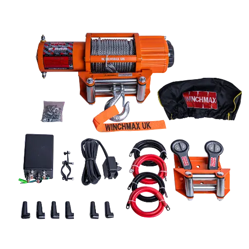 [GXEL-009008] Winchmax Winch Steel Cable 50' - 5,000 Lbs - 12v  - Orange