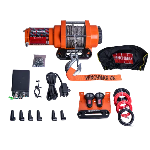 [GXEL-009009] Winchmax Winch Synthetic Rope 50' - 3,000 Lbs - 12v  - Orange