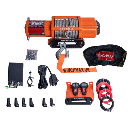 [GXEL-009010] Winchmax Winch Synthetic Rope 65' - 5,000 Lbs - 12v  - Orange