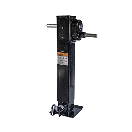 [GXJA-001005] 12K JACK 2-SPEED SPRING LOADED DROP LEG FRONT PIN SIDEWIND NO HANDLE - BLACK