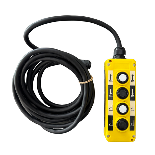 [C4BDD] CONTROL PARA BOMBA HIDRÁULICA (DC12V-8L-DBL-KS0008), DE 4 BOTONES CON EXTENSIÓN